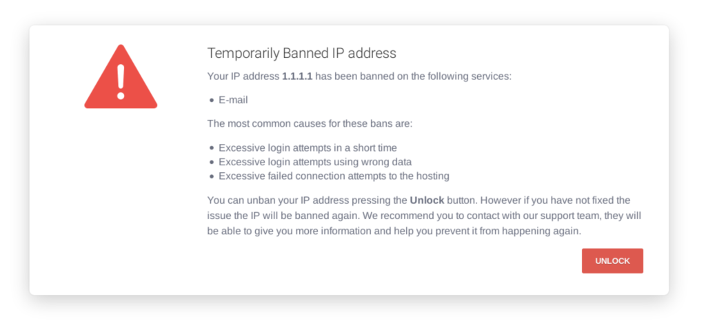 your ip has been temporarily blocked